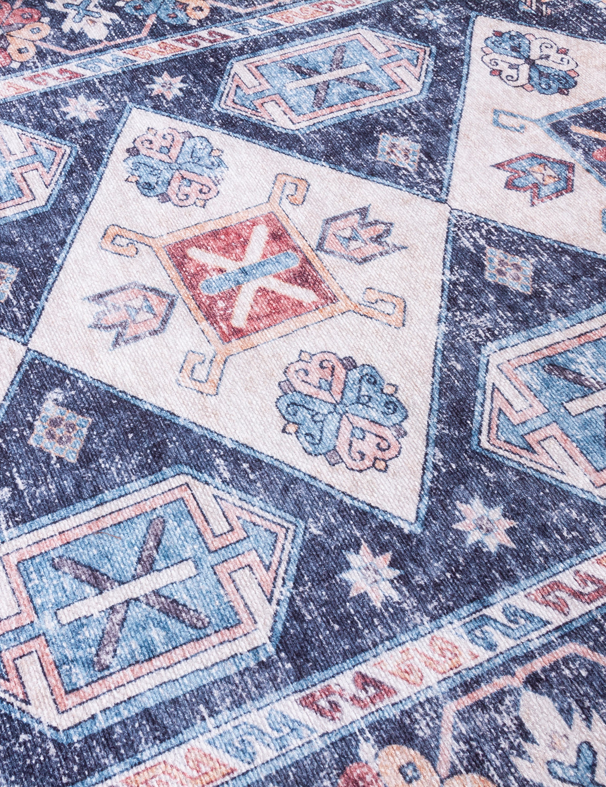 Modena Aristo Red/Blue Patterned Rugs