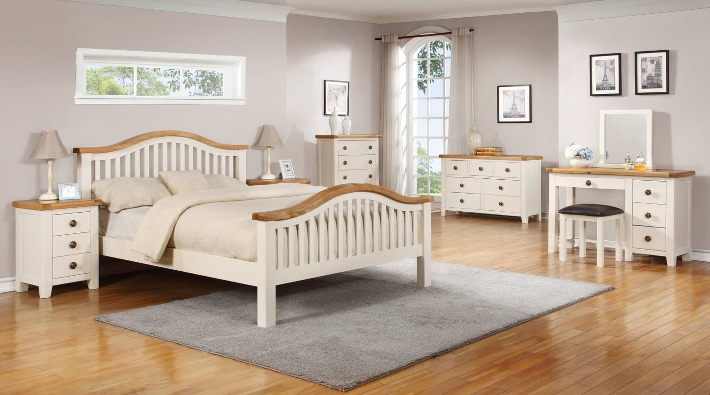 Skellig Ivory Oak Vanity Table Set