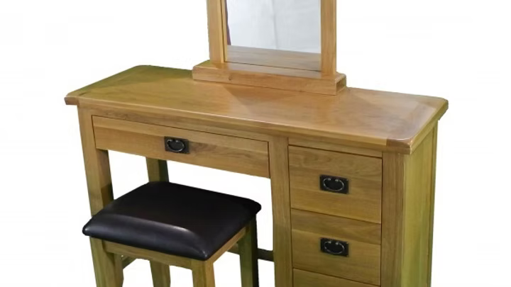 Saoirse Natural Oak Vanity Table Set