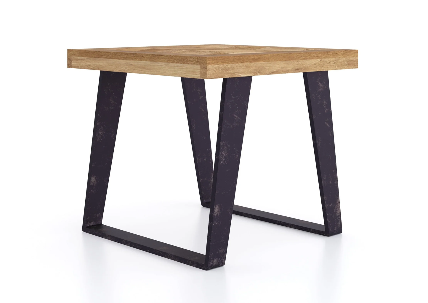 Agra Mango Parquet Herringbone Lamp Table