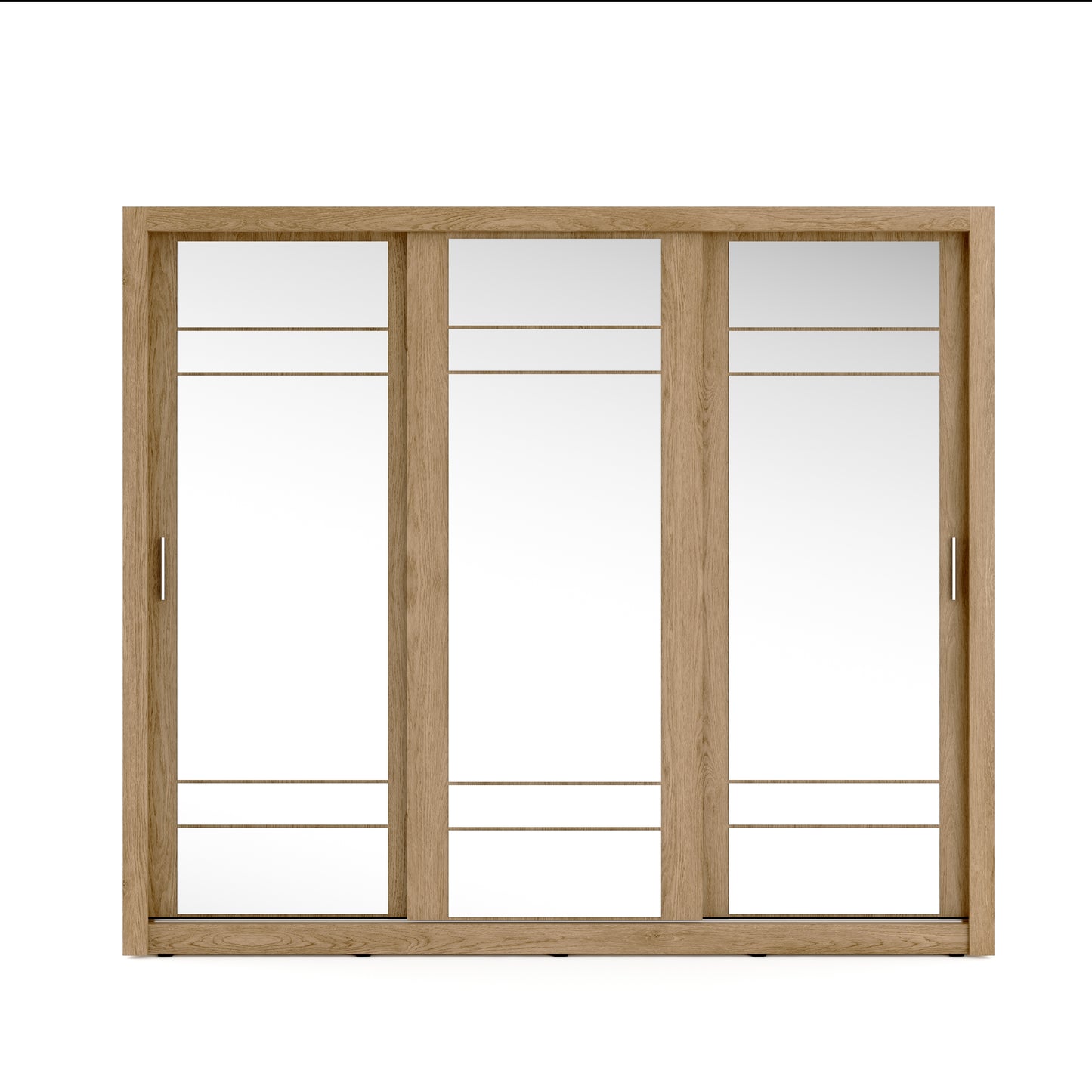 Boston Oak Sliding Door Wardrobe 250cm