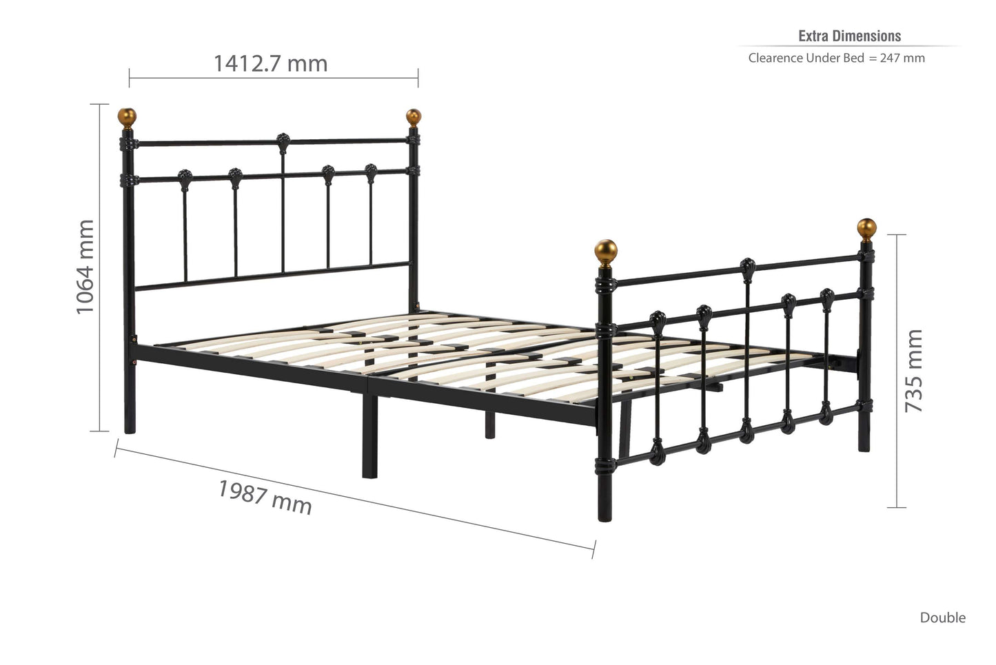 Atlas Black Metal Beds