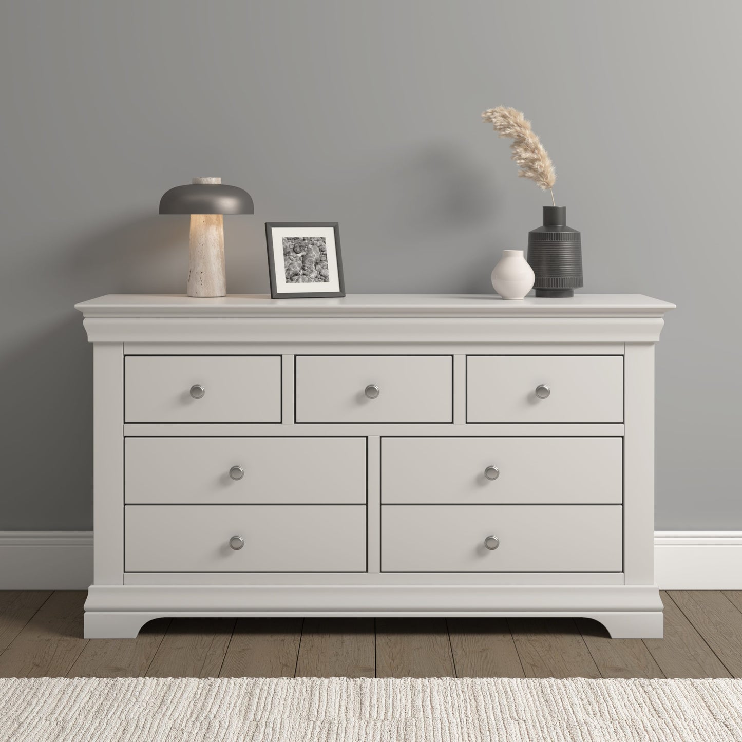 Bordeaux 3+2 Drawer Chest Ivory