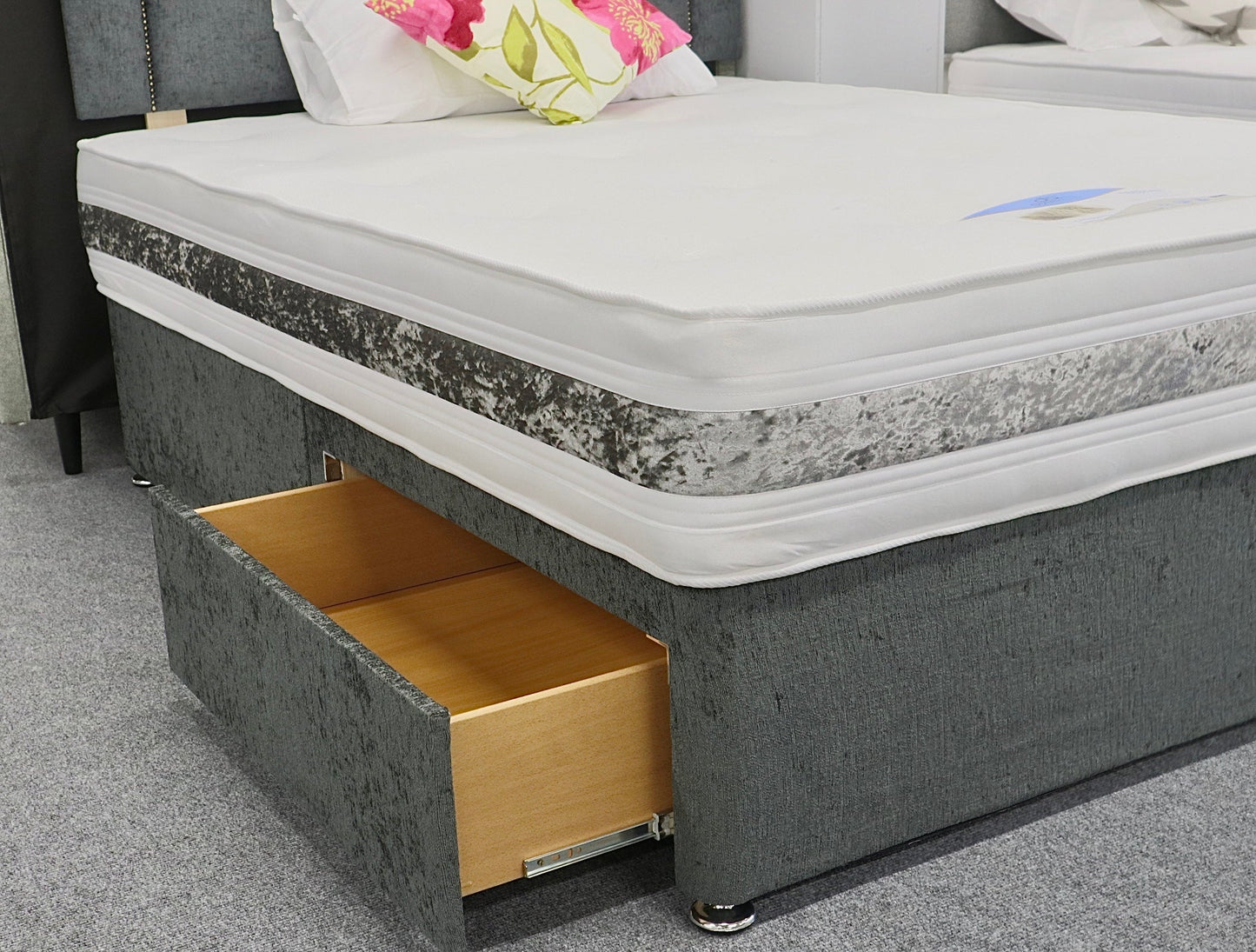 Dura Beds Divan Bed & Madrid Headboard Set