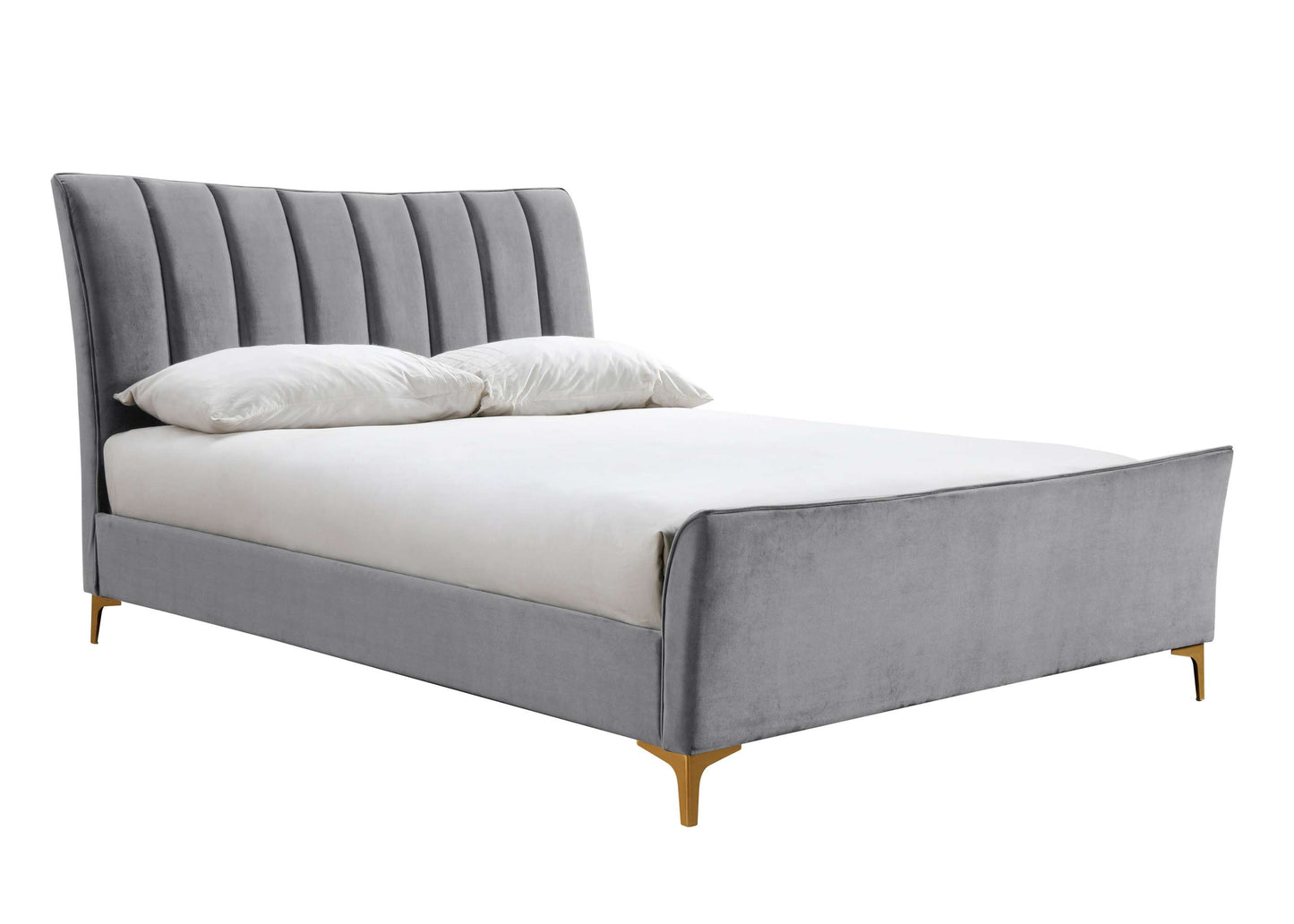 Clover Grey Fabric Bed
