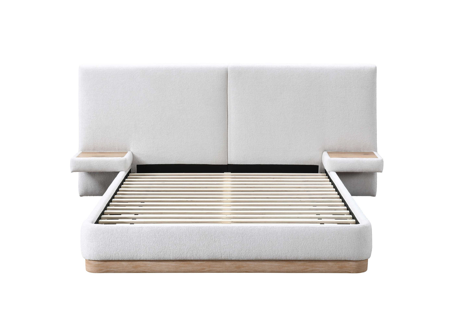 Como Light Grey Fabric Bed