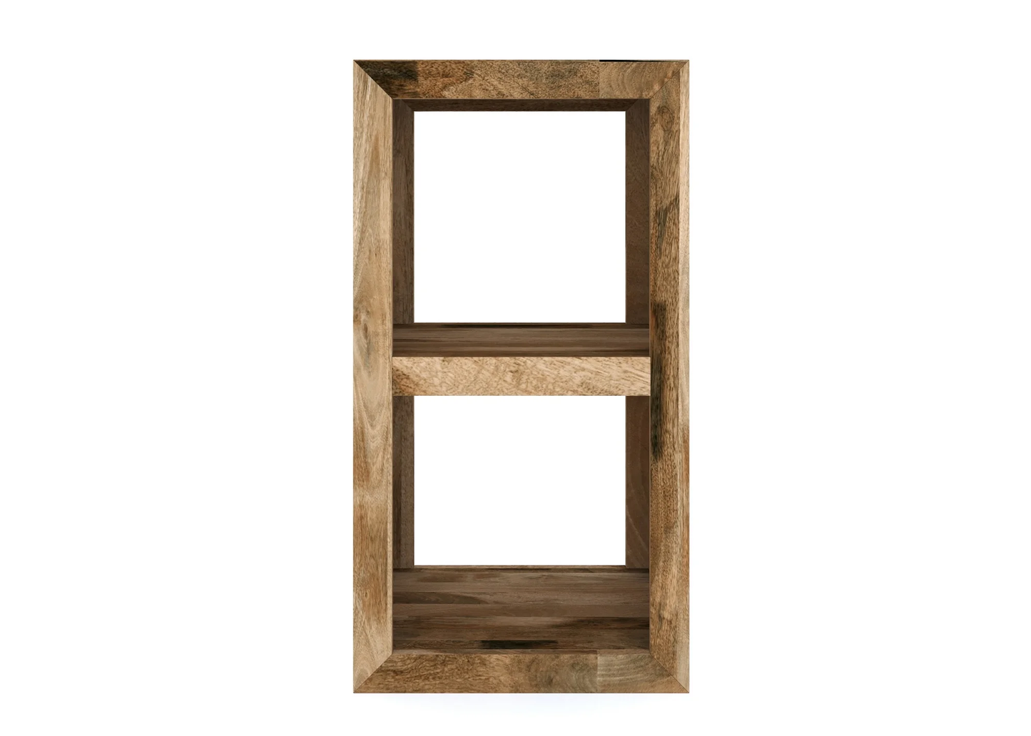 Cube Mango Solid Wood 2 Shelf Storage Unit