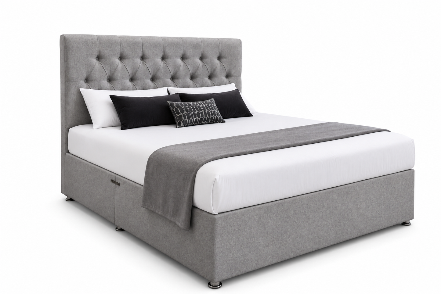 Divan Bed Set Deal - Chesterfield Bed + 1000 Pocket Mattress No.6