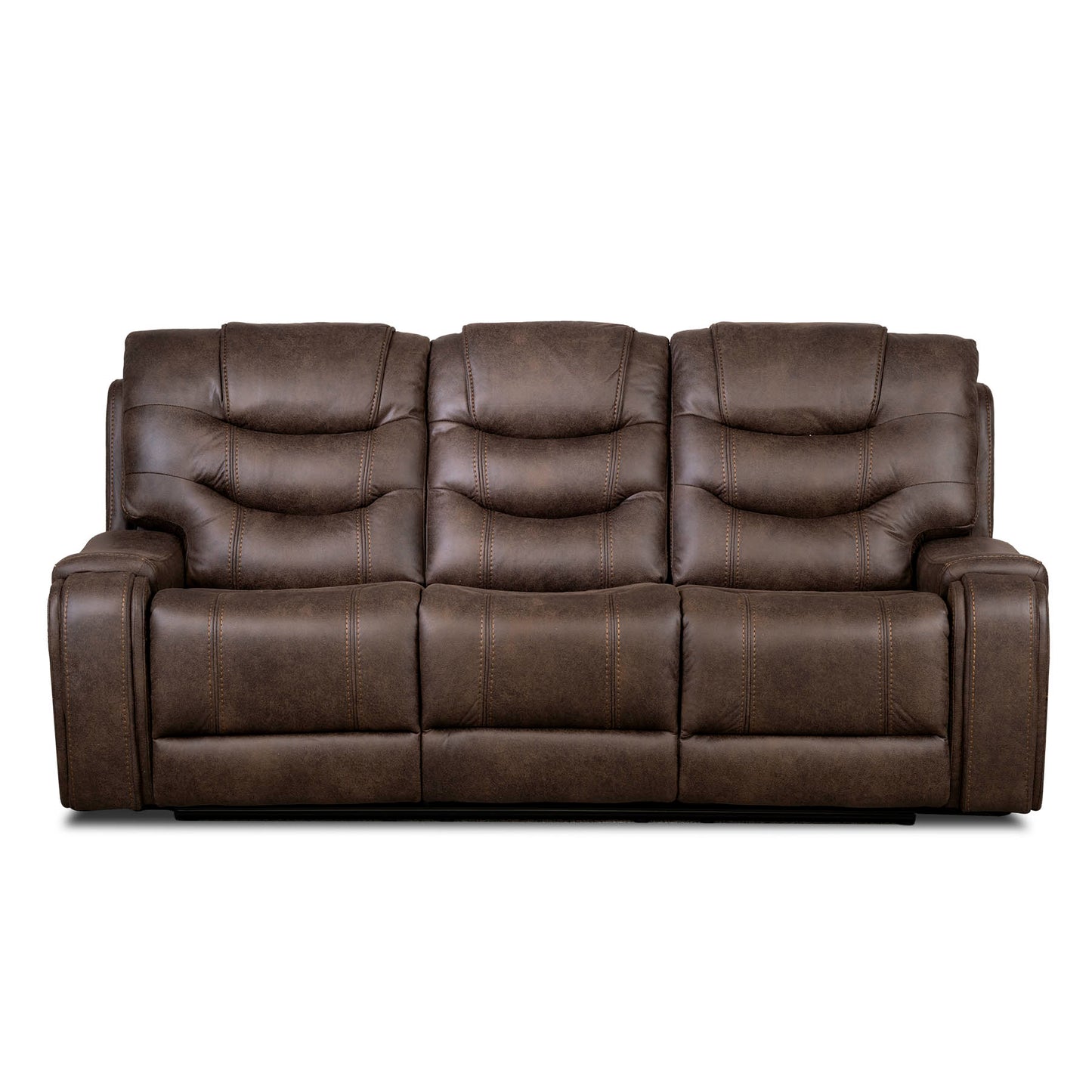 Dexter Recliner Sofas - Brown Fabric