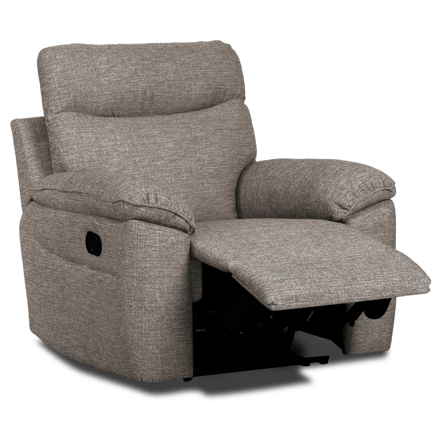 Dunluce Recliner Sofas - Brown Fabric