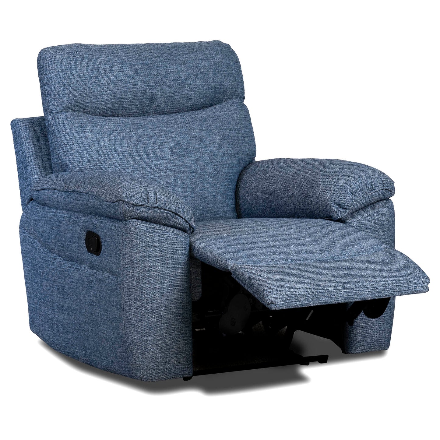 Dunluce Recliner Sofas - Light Blue Fabric