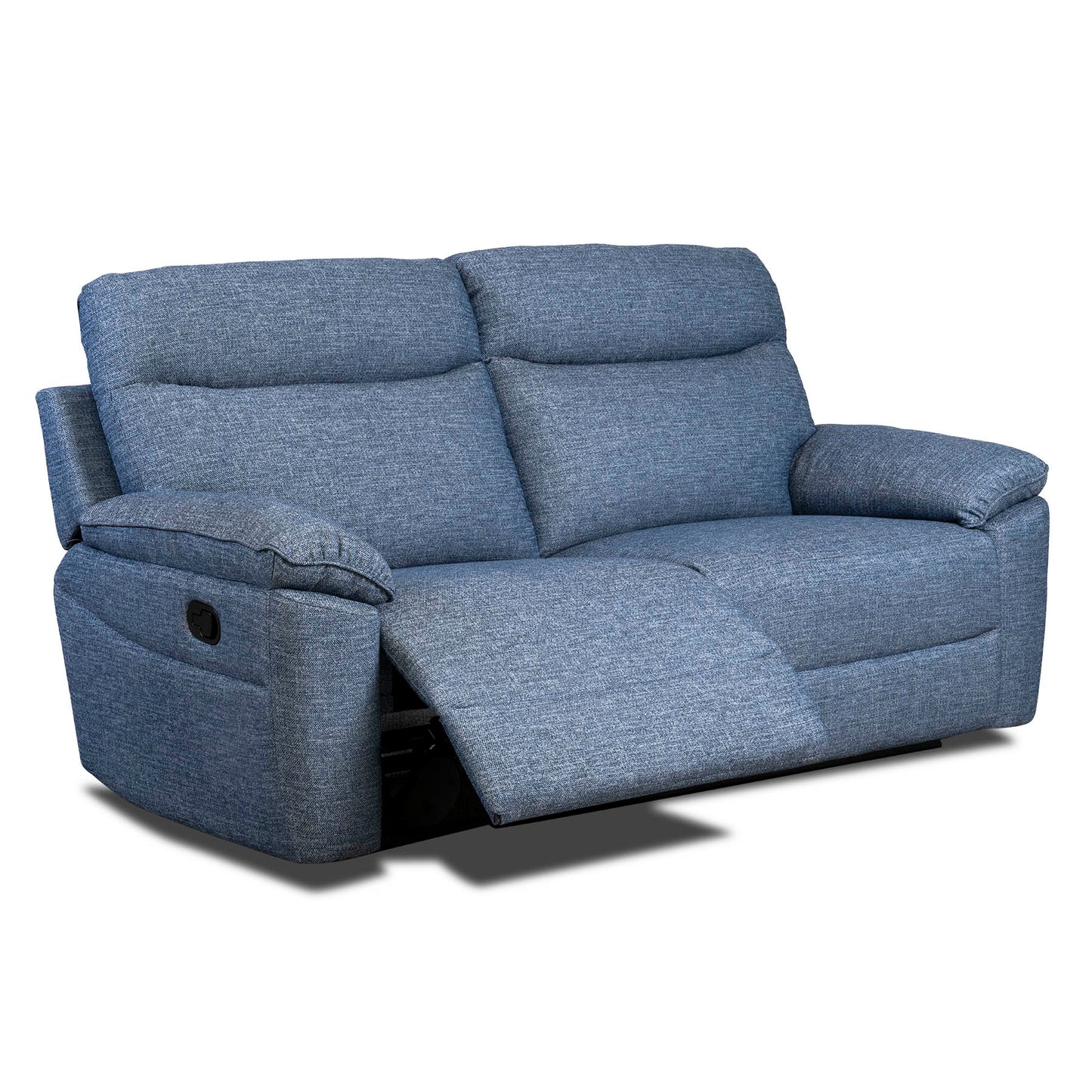 Dunluce Recliner Sofas - Light Blue Fabric