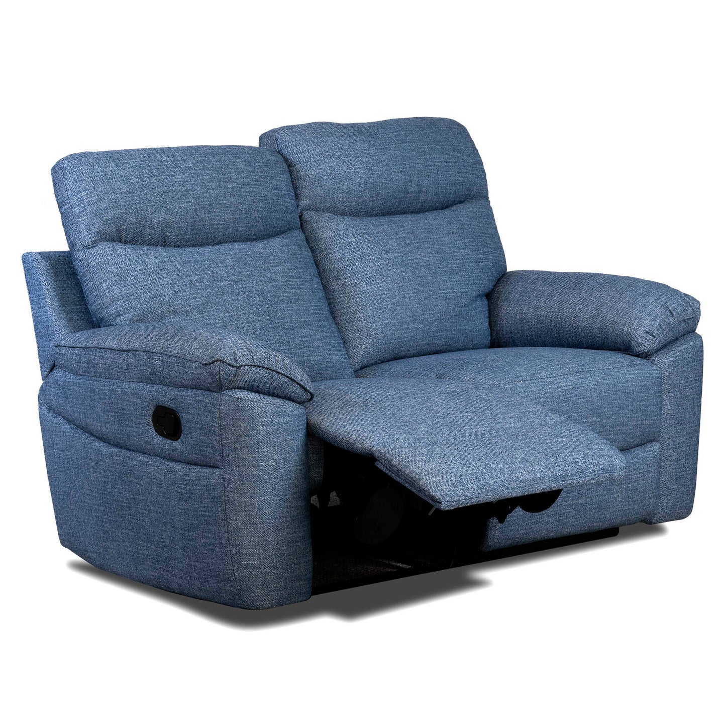 Dunluce Recliner Sofas - Light Blue Fabric