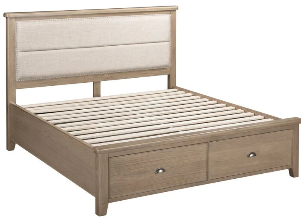 Aylesbury Solid Oak Bedframe - Storage Drawers