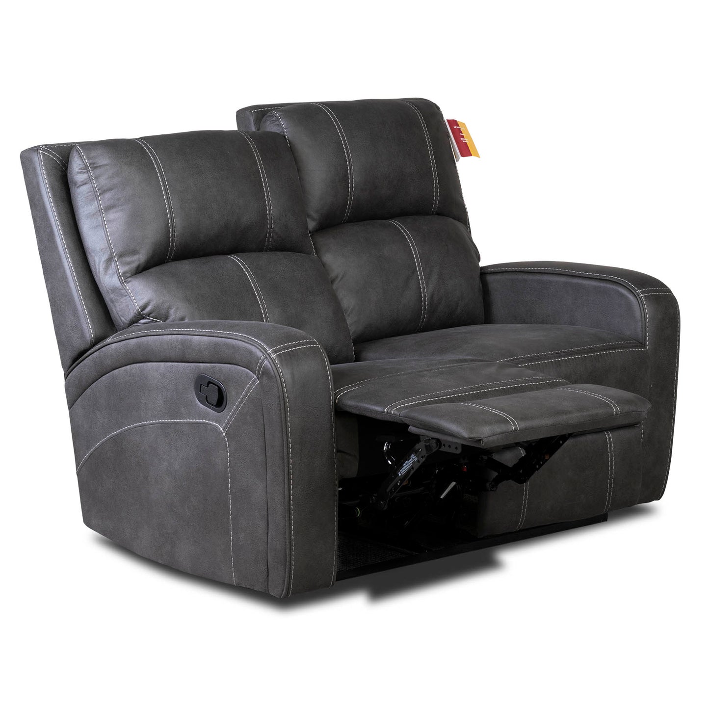 Galway Recliner Sofas - Gunmetal Grey Fabric
