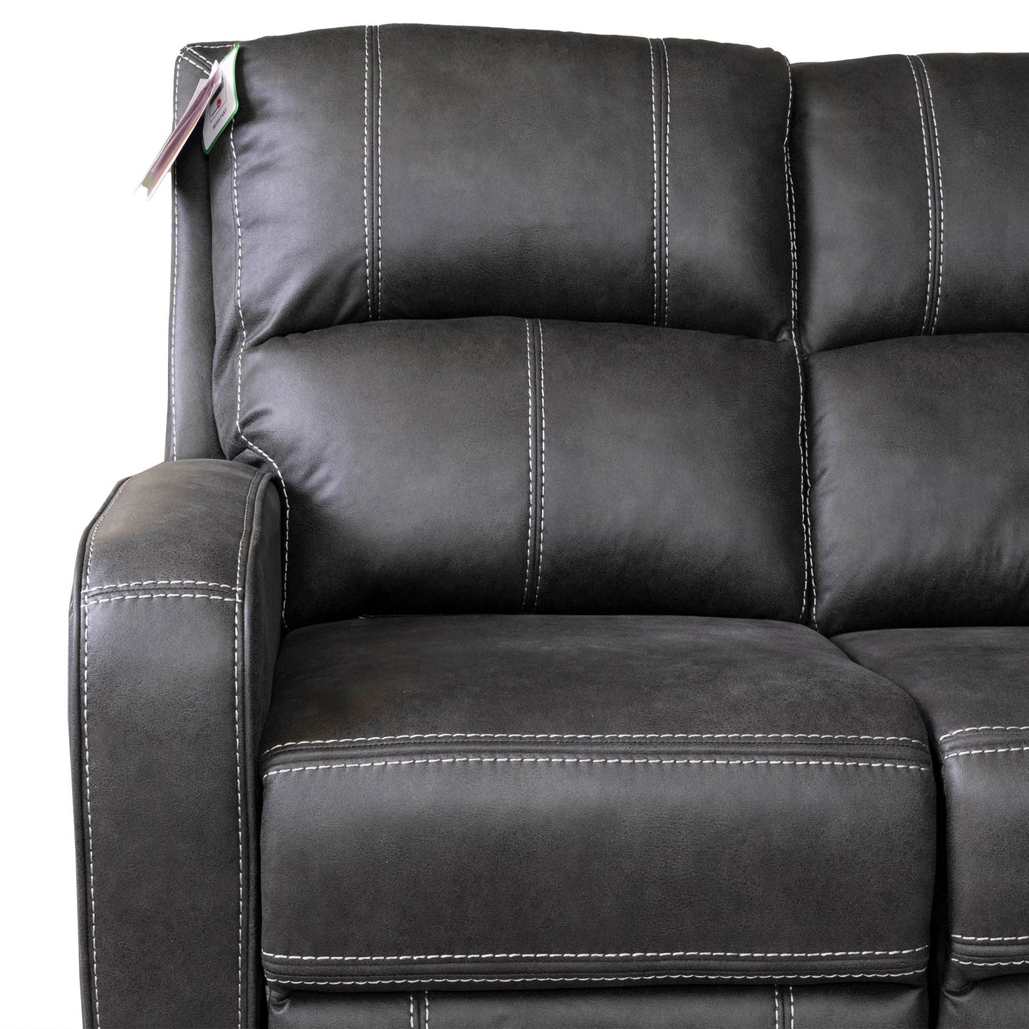 Galway Recliner Corner Sofas - Gunmetal Grey Fabric