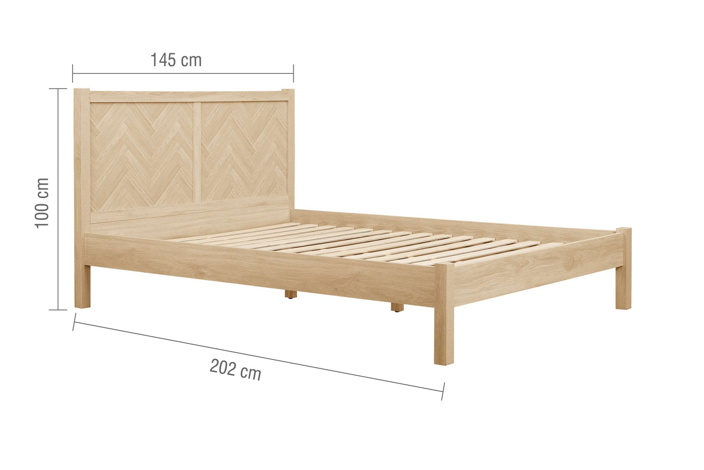 Herringford Wooden Bed