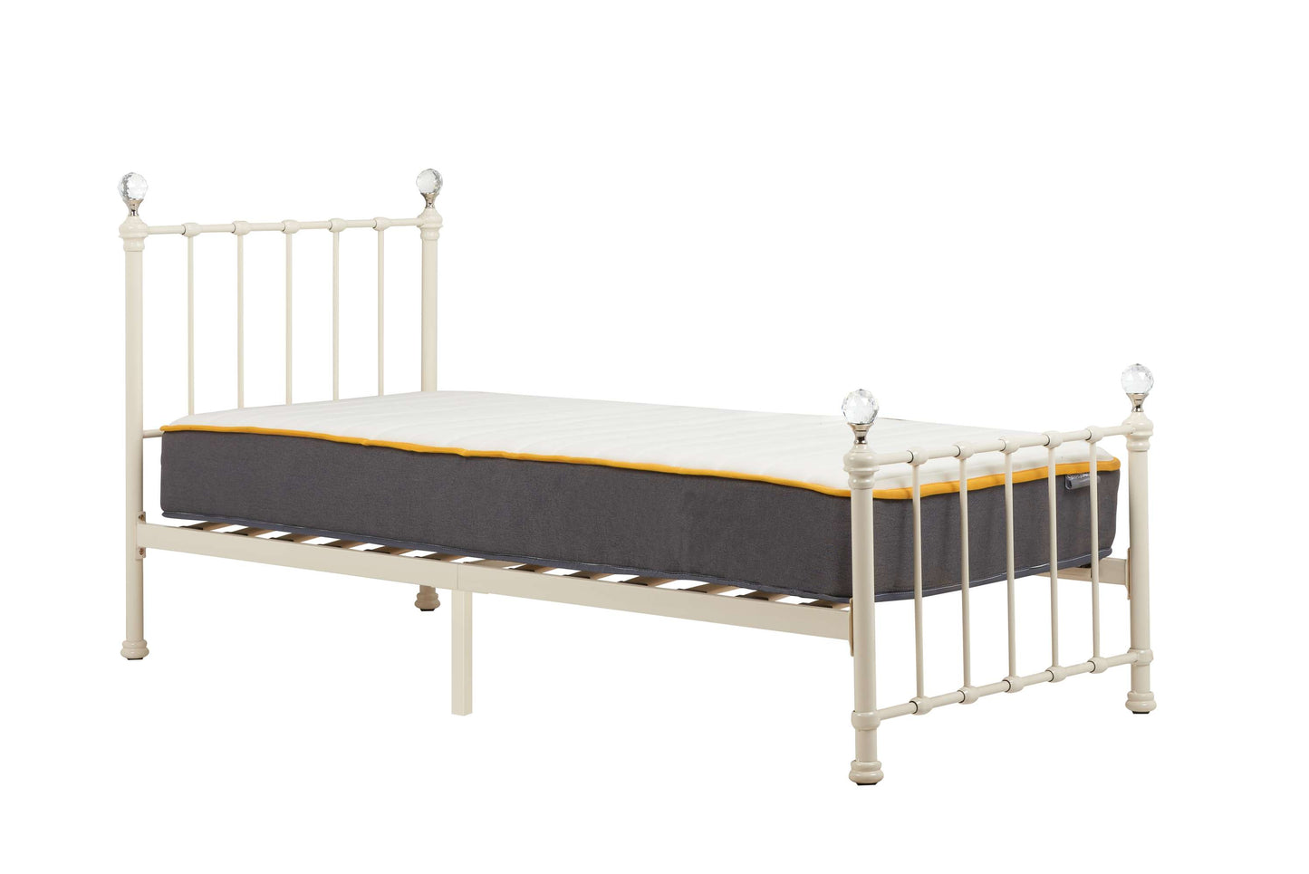 Jessica Cream Metal Single Bed