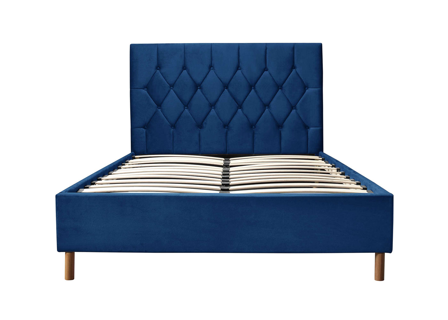Loxley Blue Fabric Ottoman Storage Bed