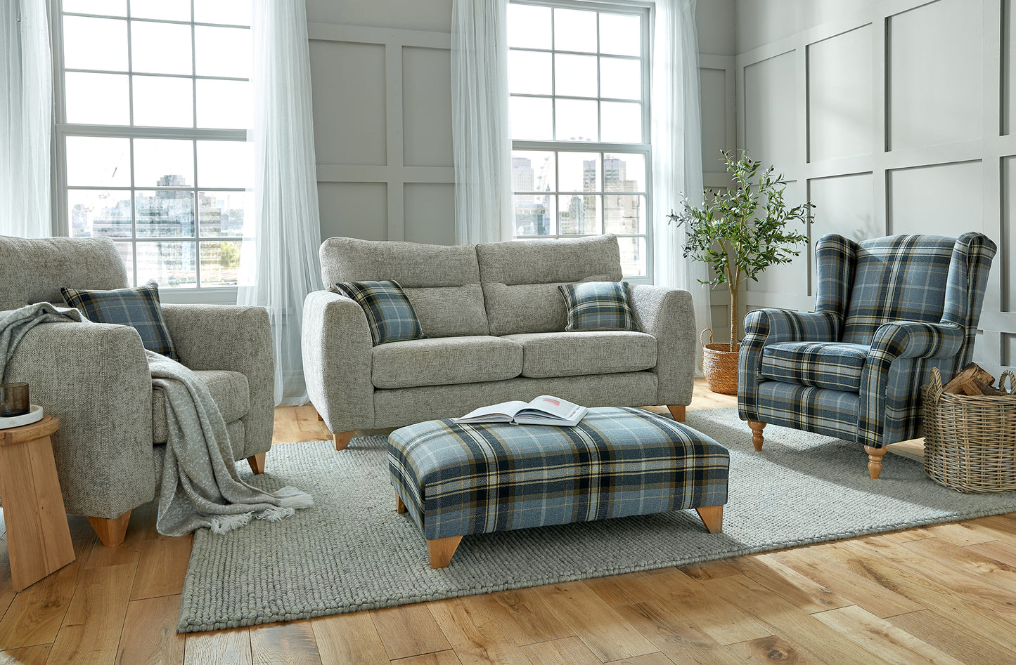 Lisburn Fabric 3+2 Sofas