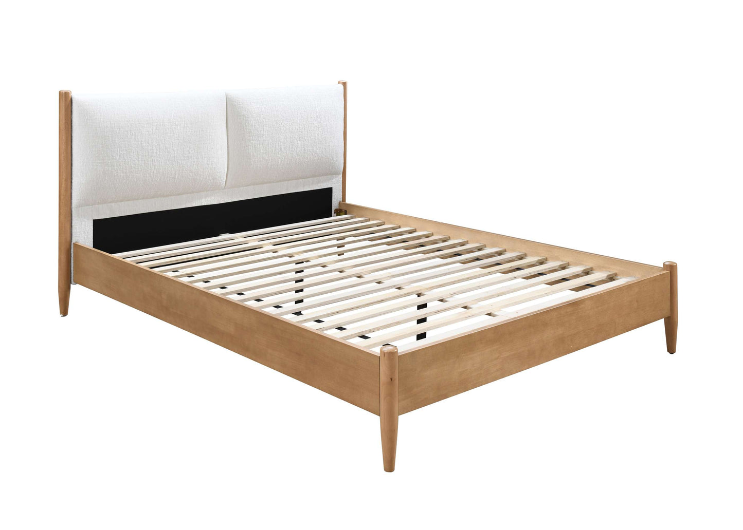 Marley Faux Fur Wooden Bed