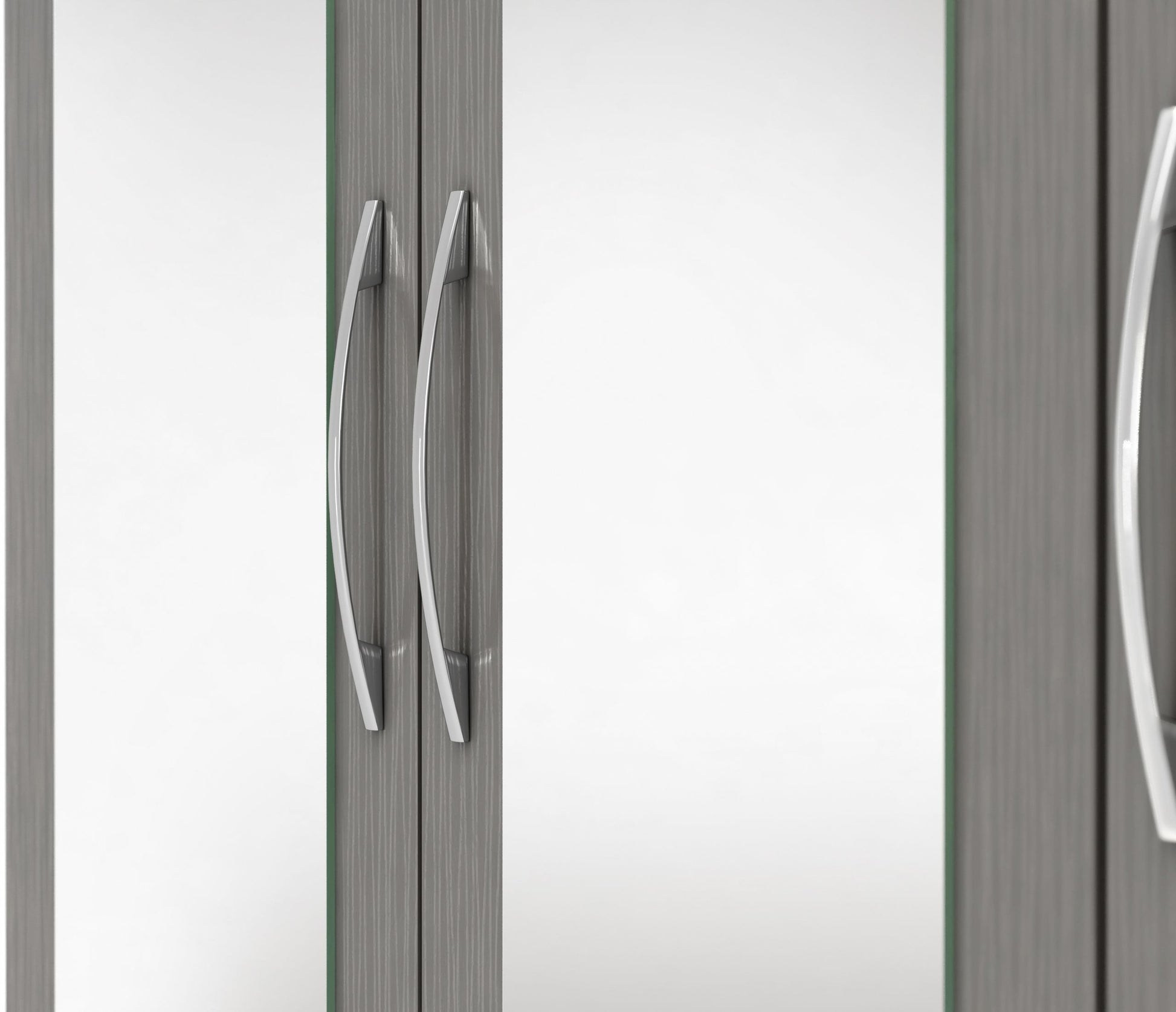grey 4 door wardrobe