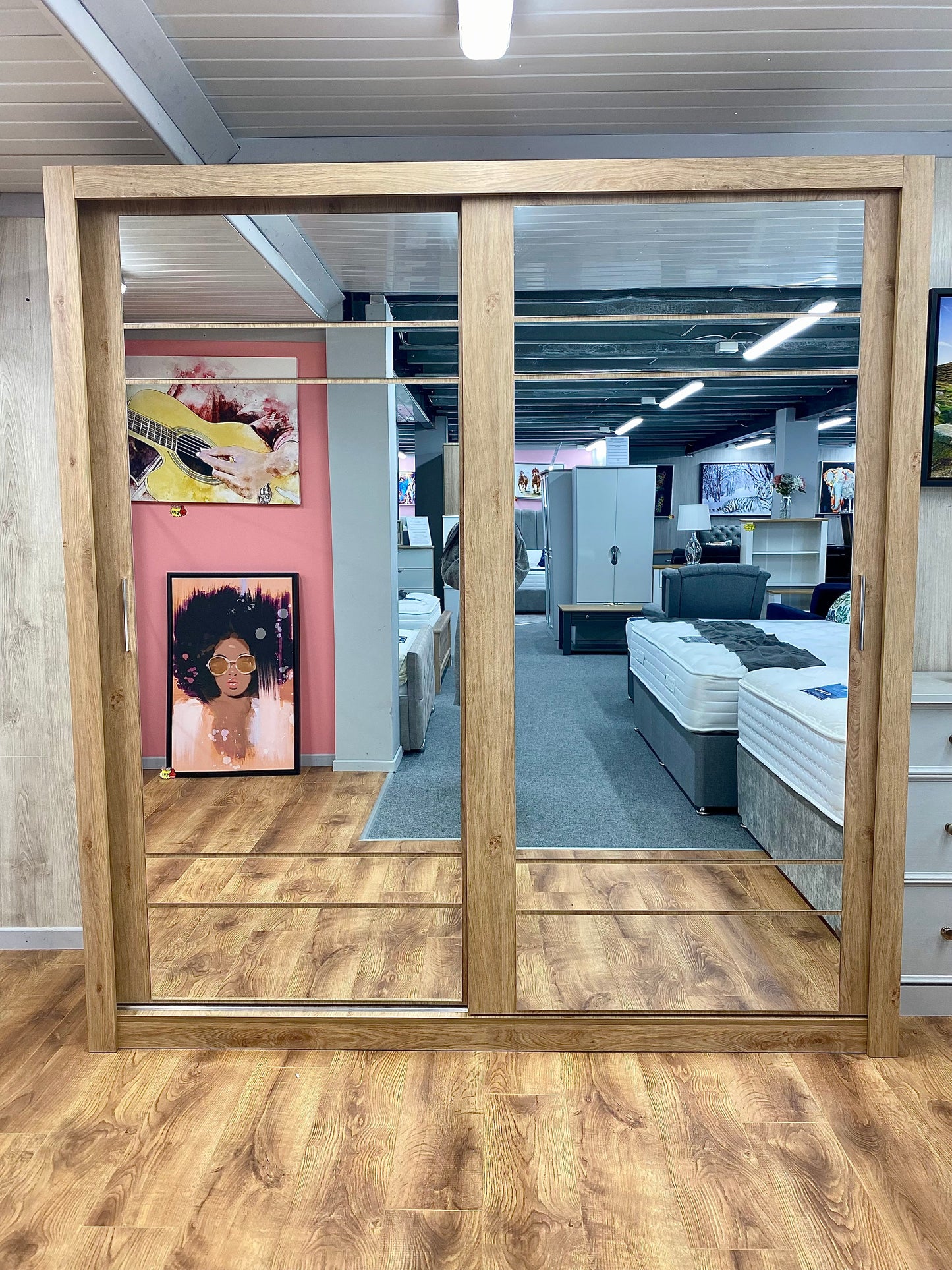 Boston Sliding Door Wardrobe 203cm