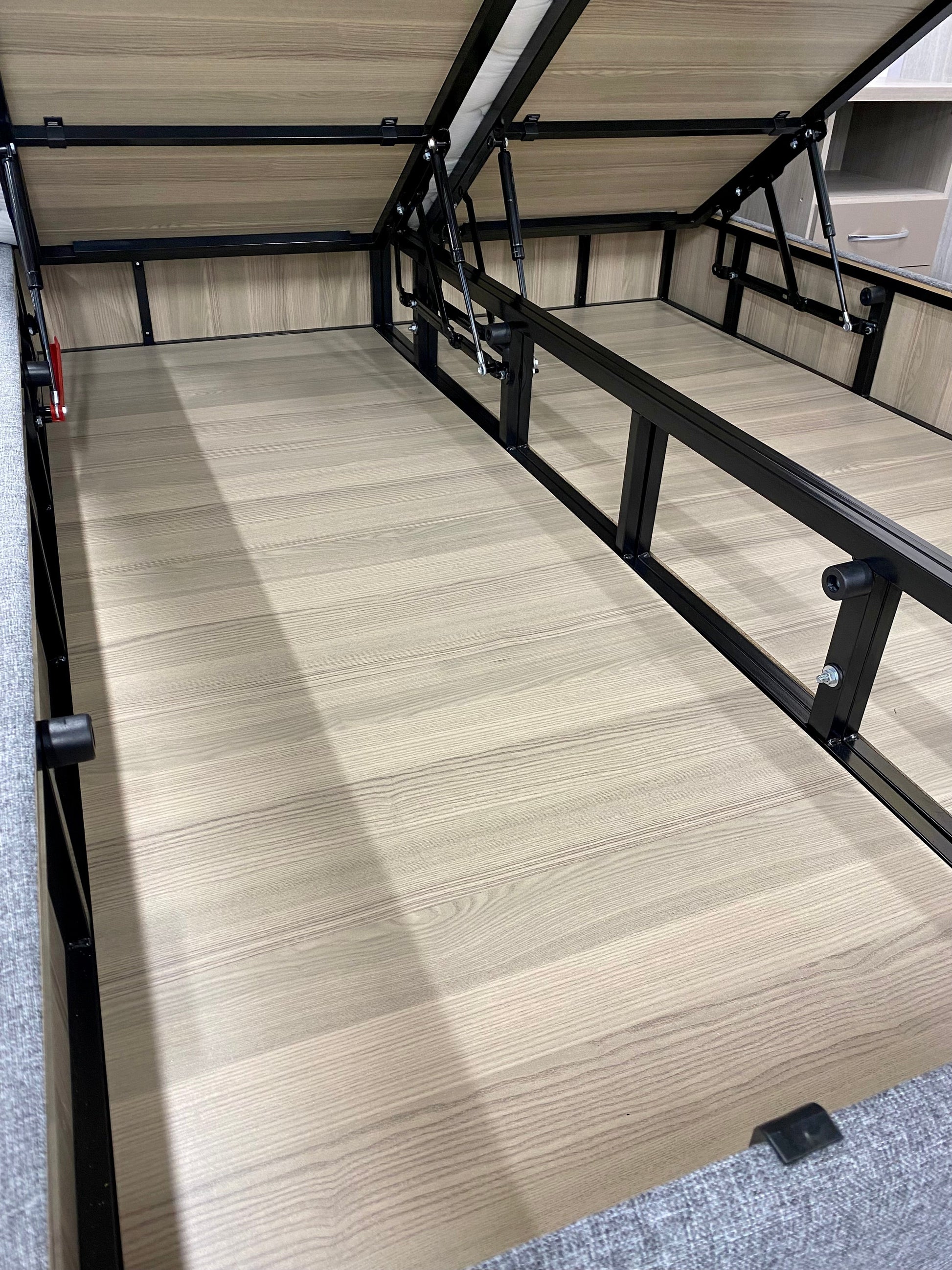 Oslo grey gas lift storage bed