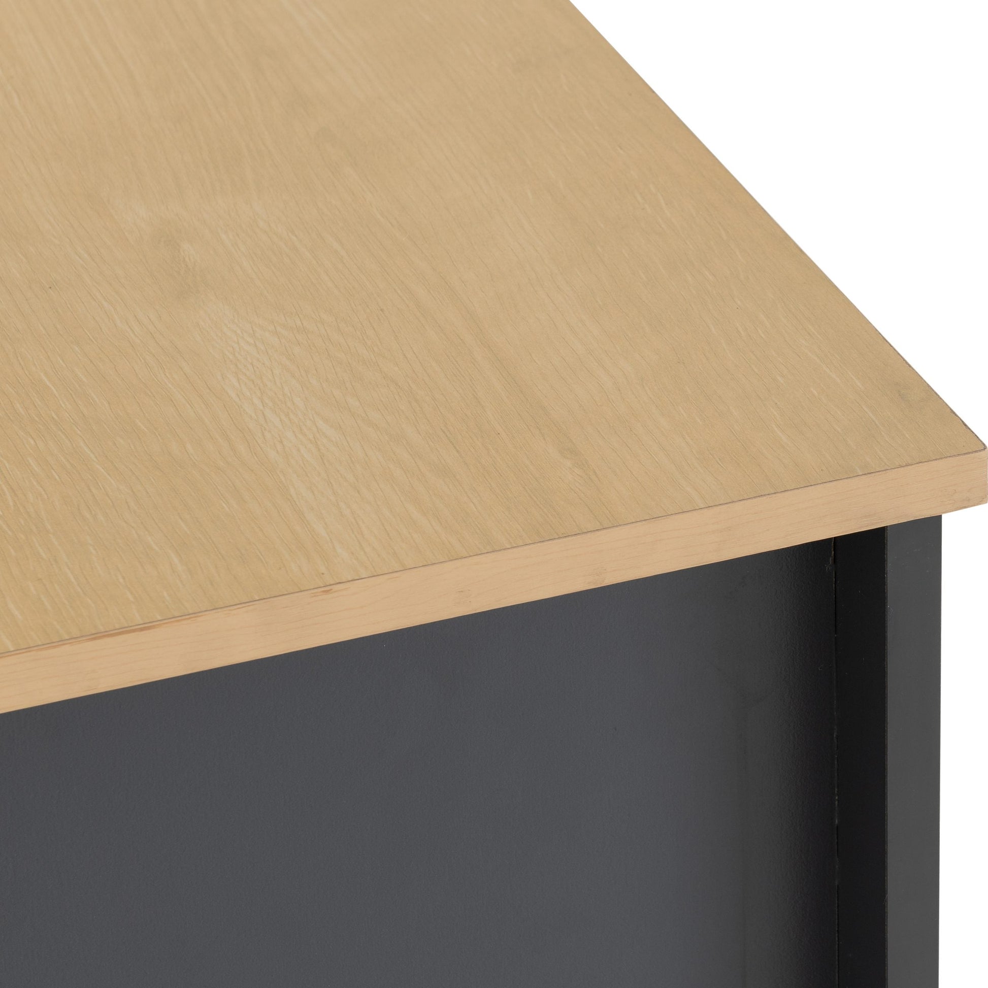 Portland Grey/White/Oak Effect 3+2 Drawer Chest.