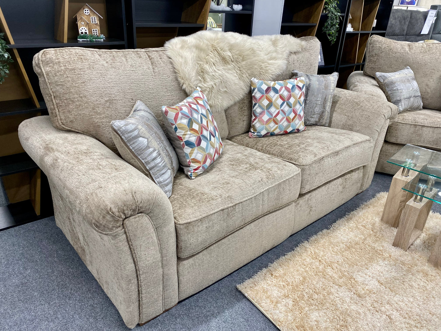 Vermont Fabric 3 Seater Sofa
