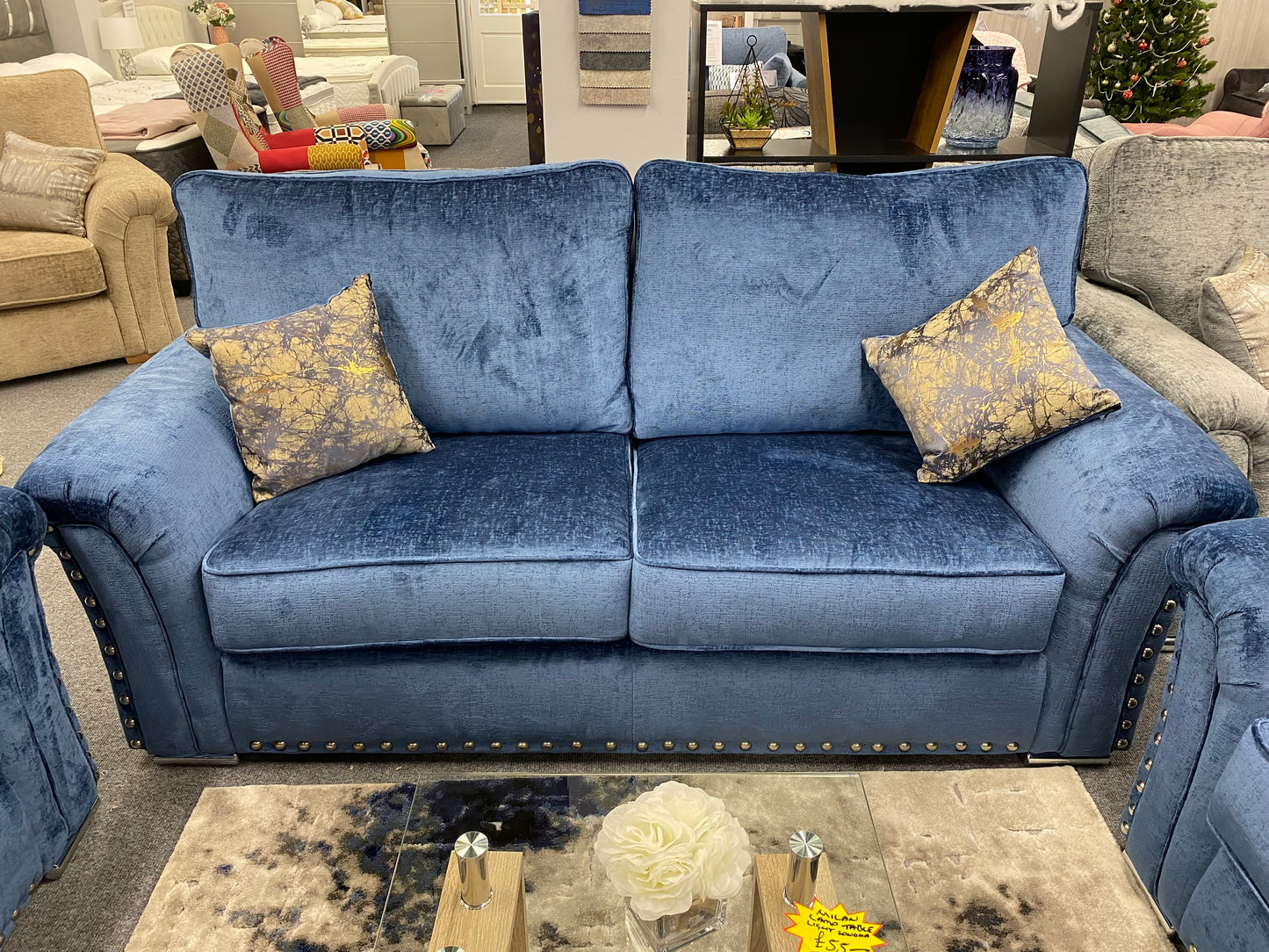 Vermont Fabric 3 Seater Sofa