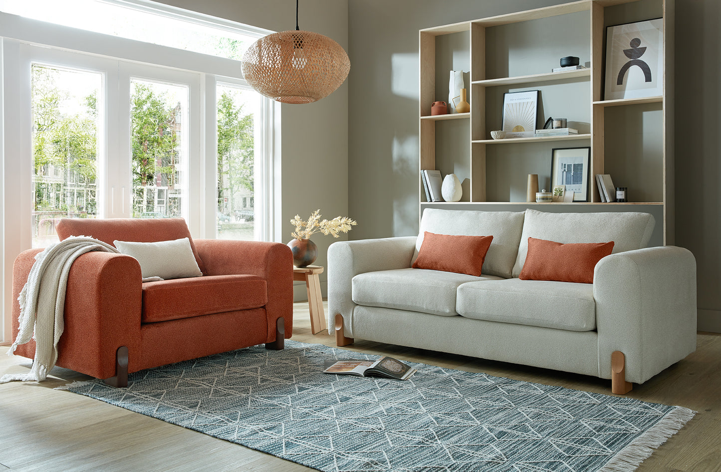 Prague Fabric 3+2+1 Sofas