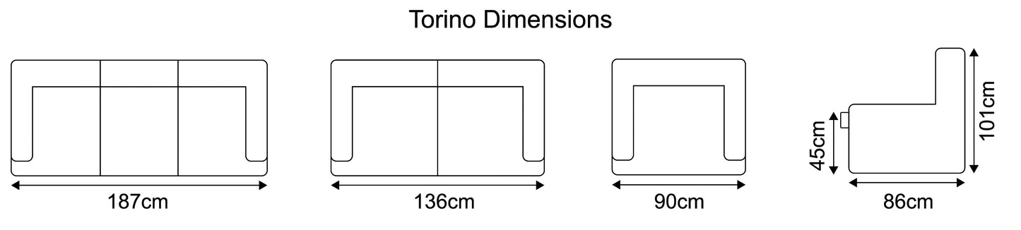 Torino Half Leather Navy Power Reclining Sofas