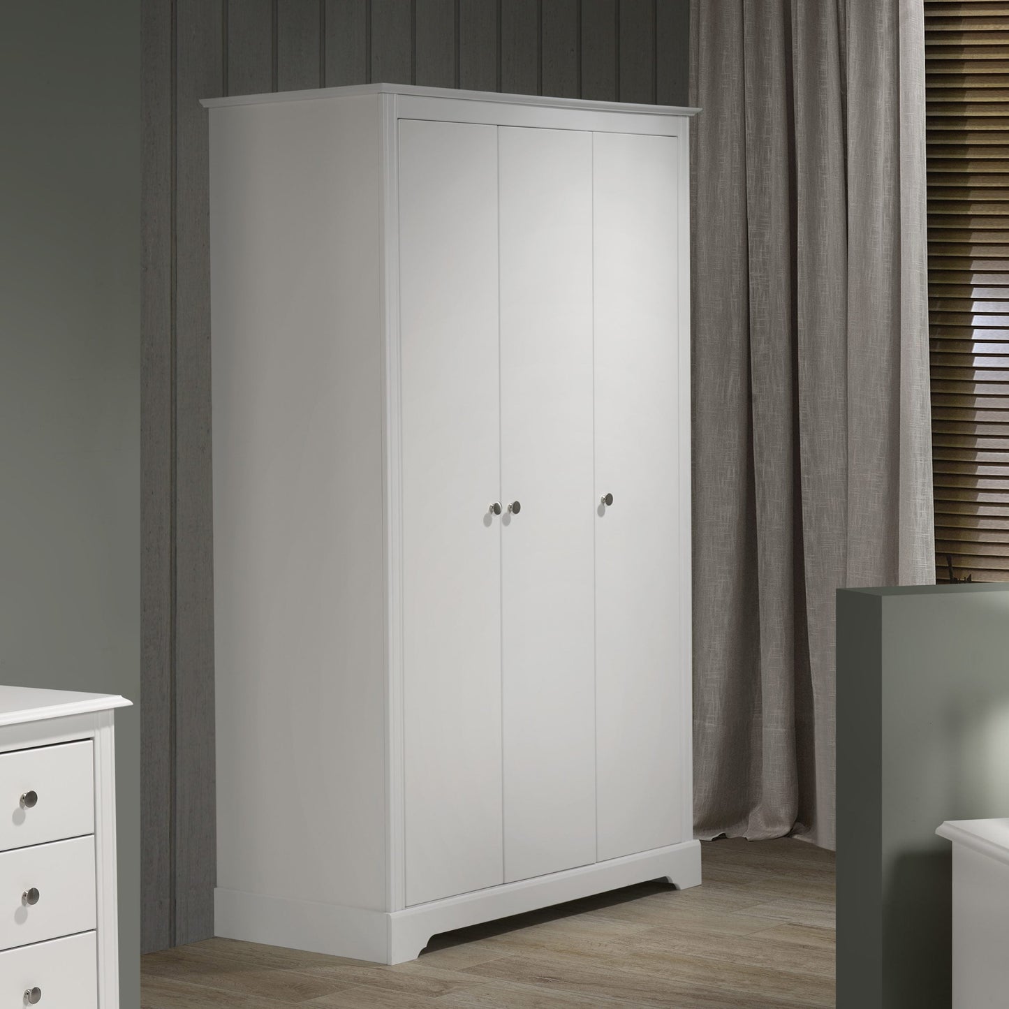 Stratford 3 Door Wardrobe Set White