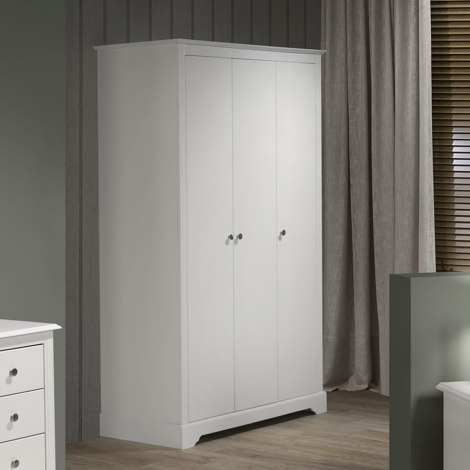 Stratford 3 Door Wardrobe White