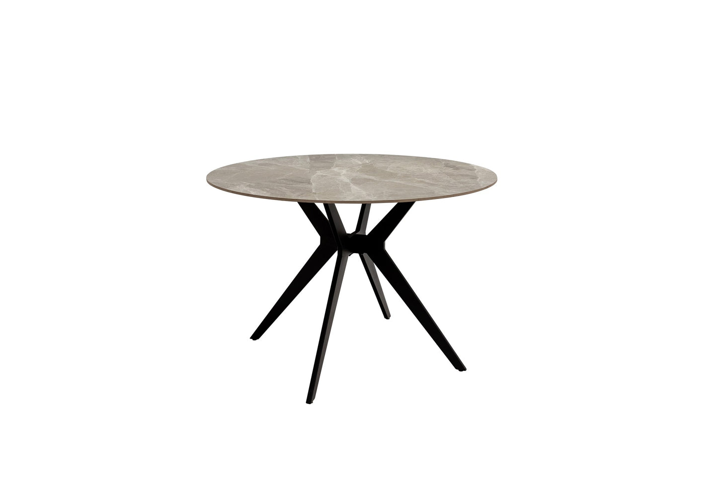 Aspen 1.1m Grey Stone Round Dining Table