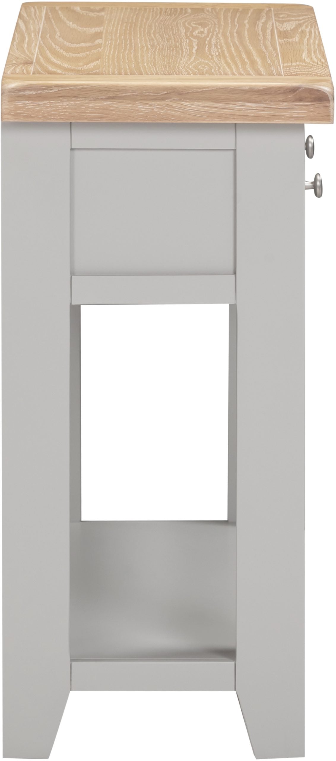 Windsor 2 Drawer Console Table Pebble Grey/Oak