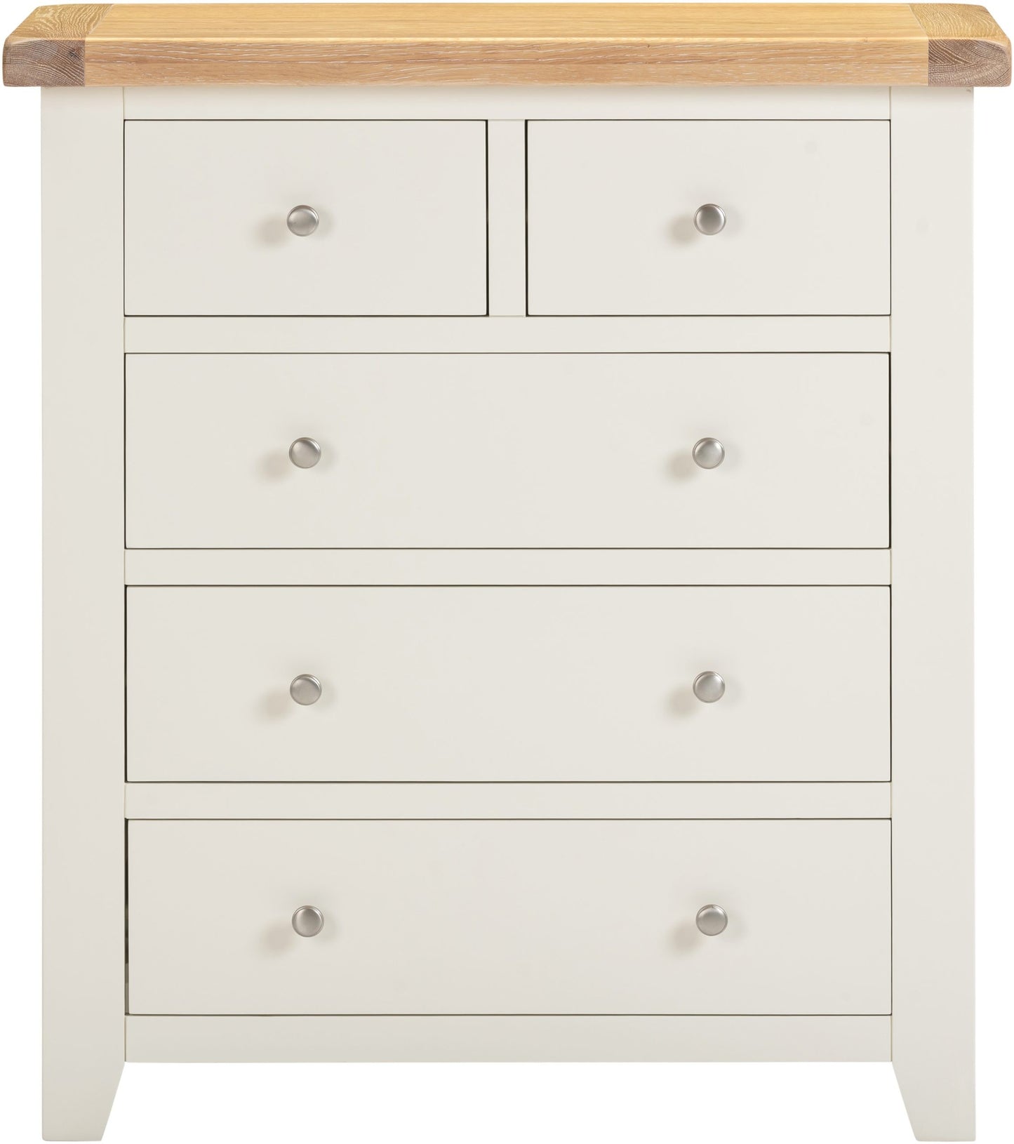 Windsor 3+2 Drawer Chest Ivory/Oak