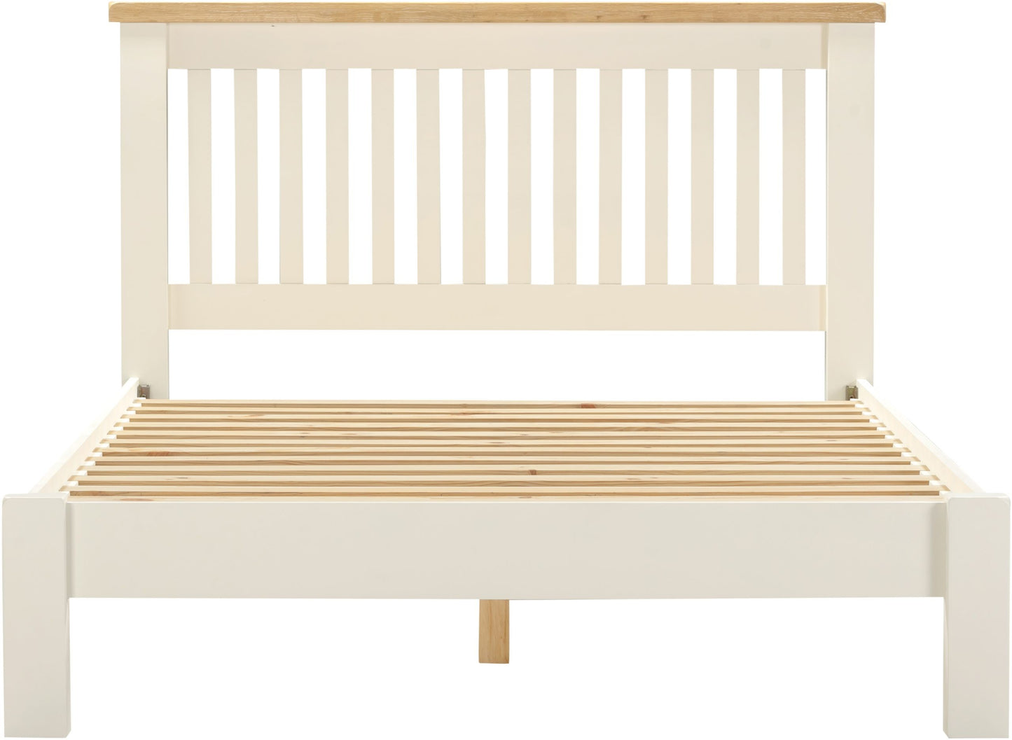 Windsor Bed Low Foot End Ivory/Oak
