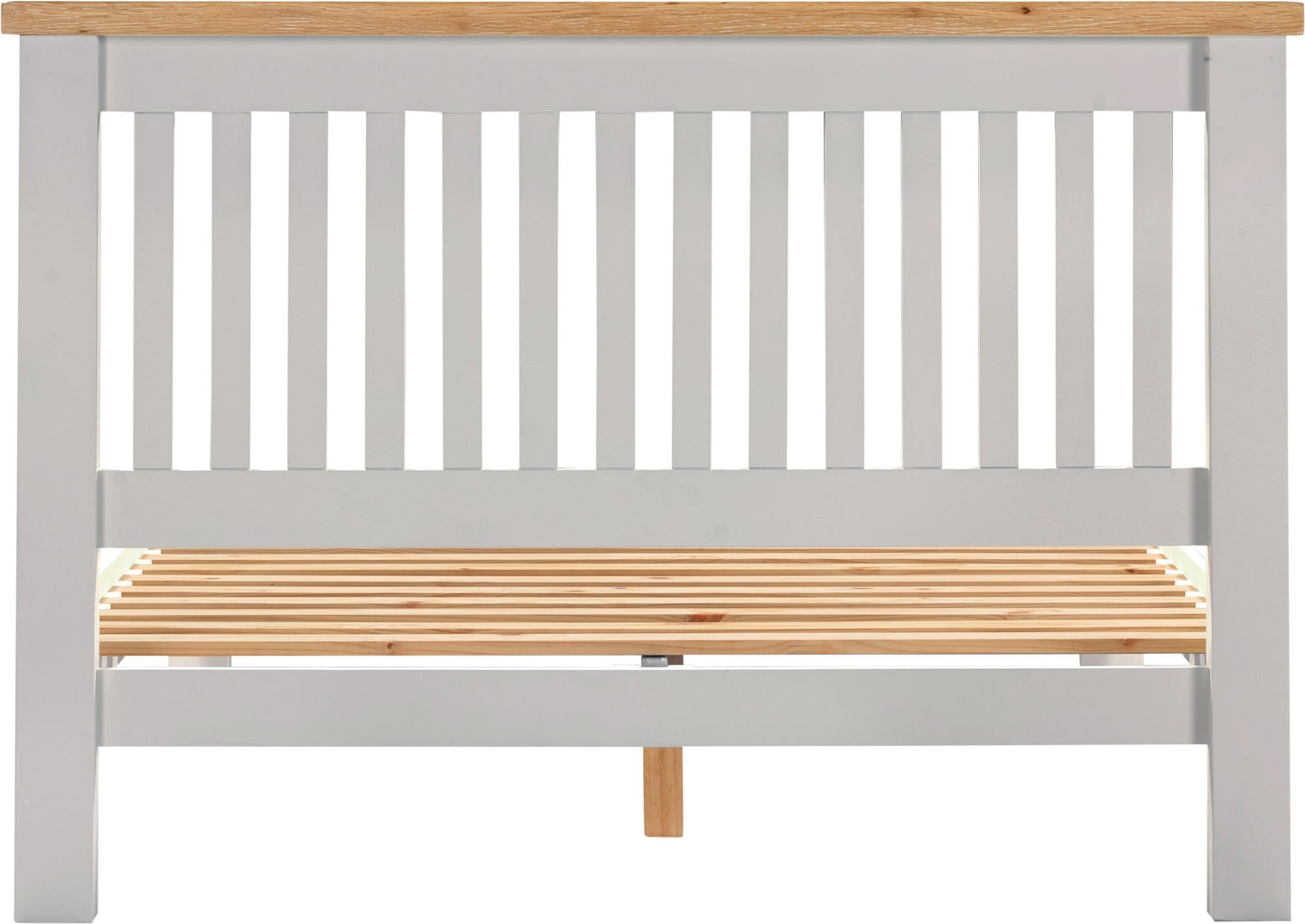 Windsor Bed Low Foot End Pebble Grey/Oak