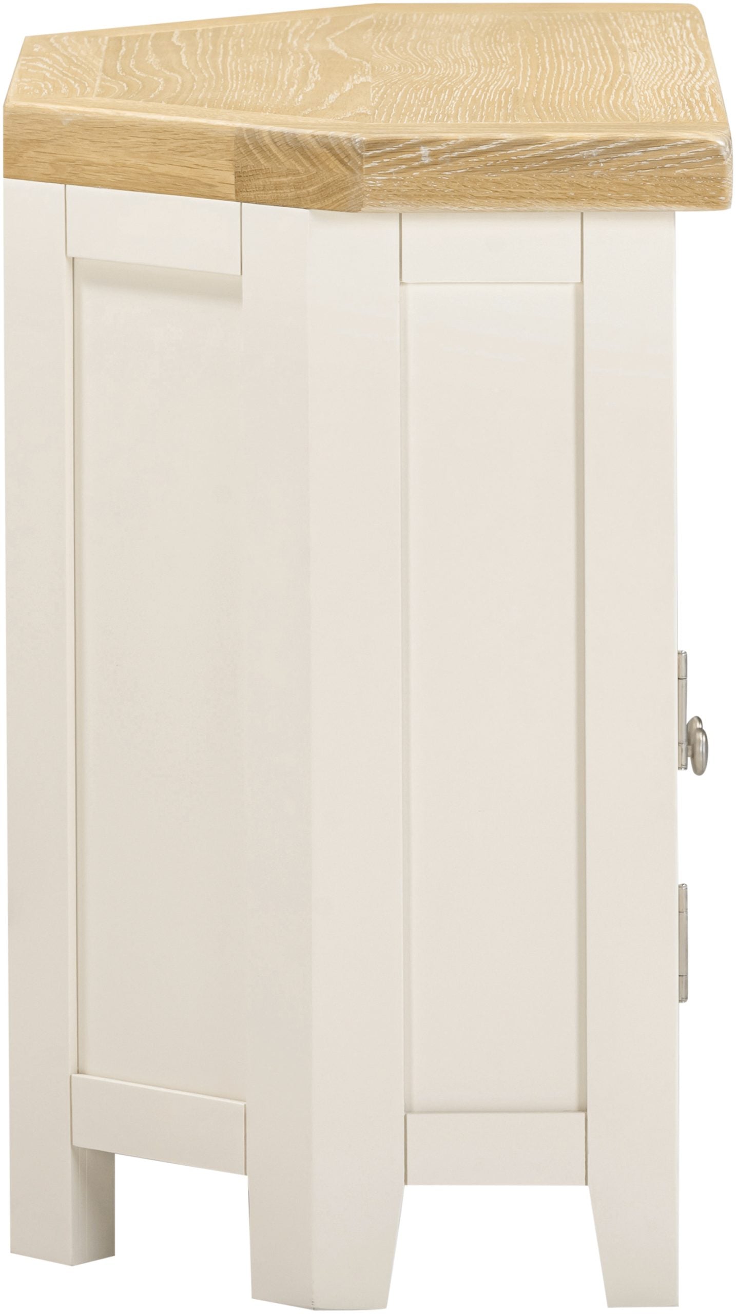 Windsor Corner TV Unit Ivory/Oak