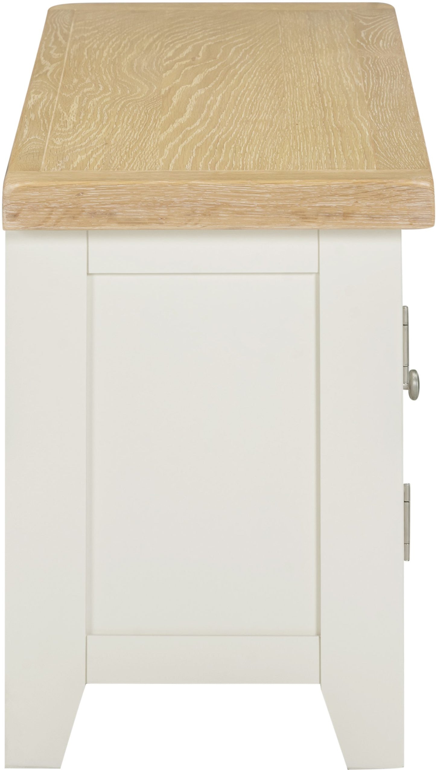 Windsor Straight TV Unit Ivory/Oak