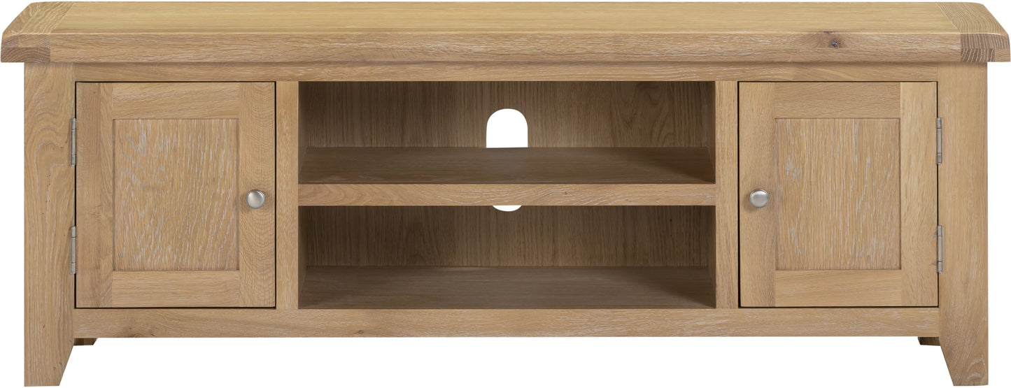 Windsor Straight TV Unit Natural Oak