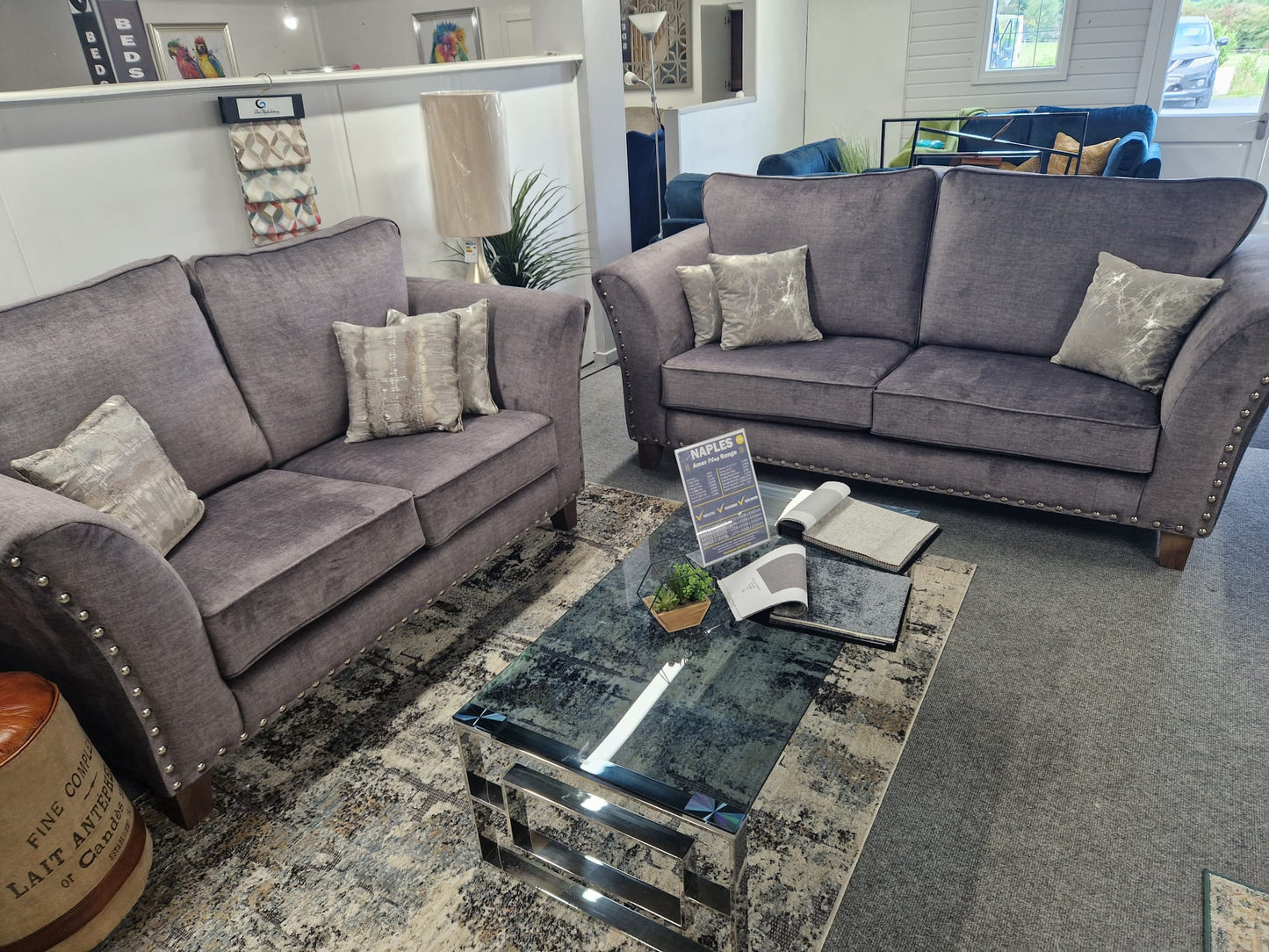 Naples Fabric 3+2+1 Sofas