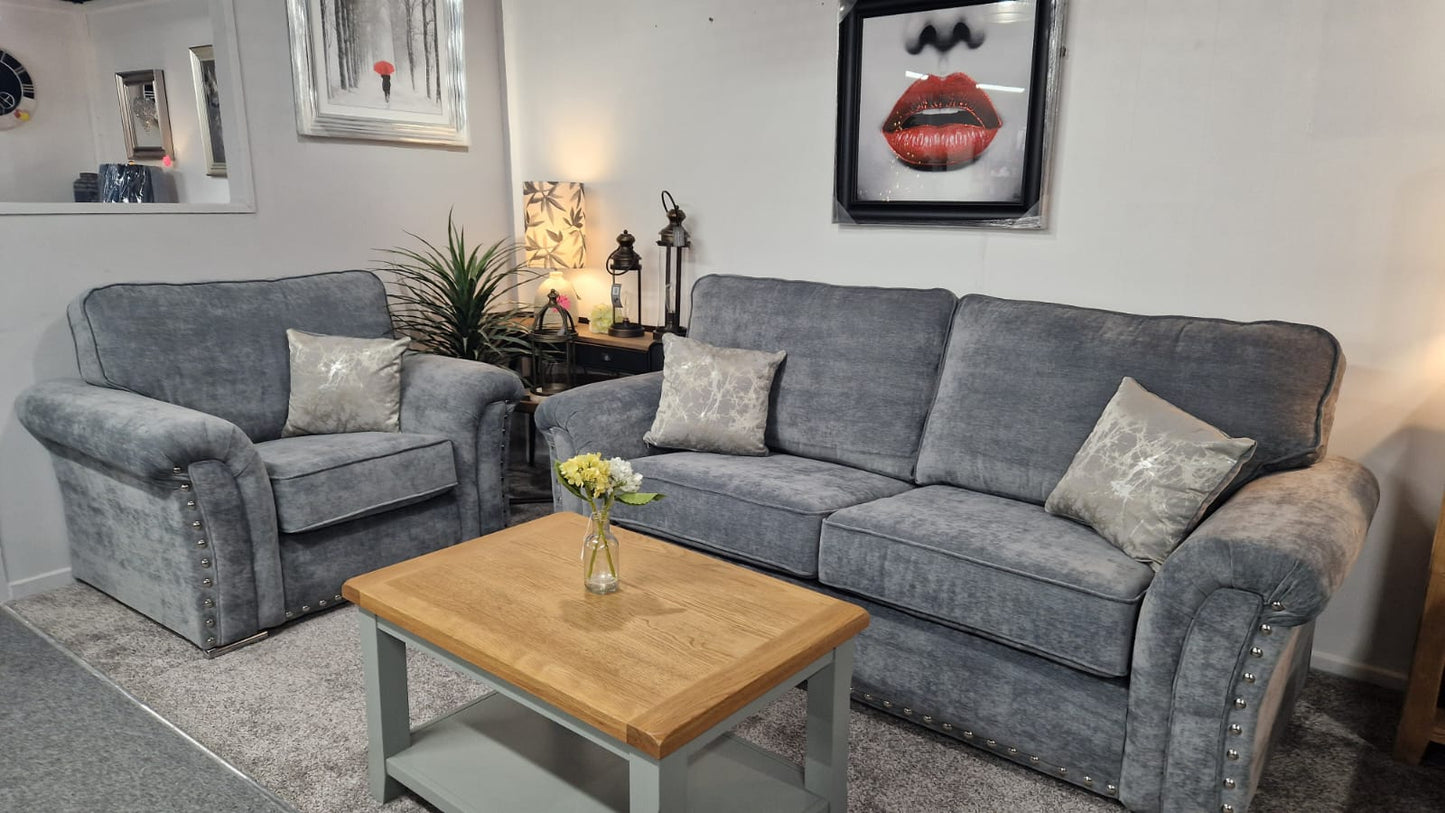 Vermont Fabric 3 Seater Sofa