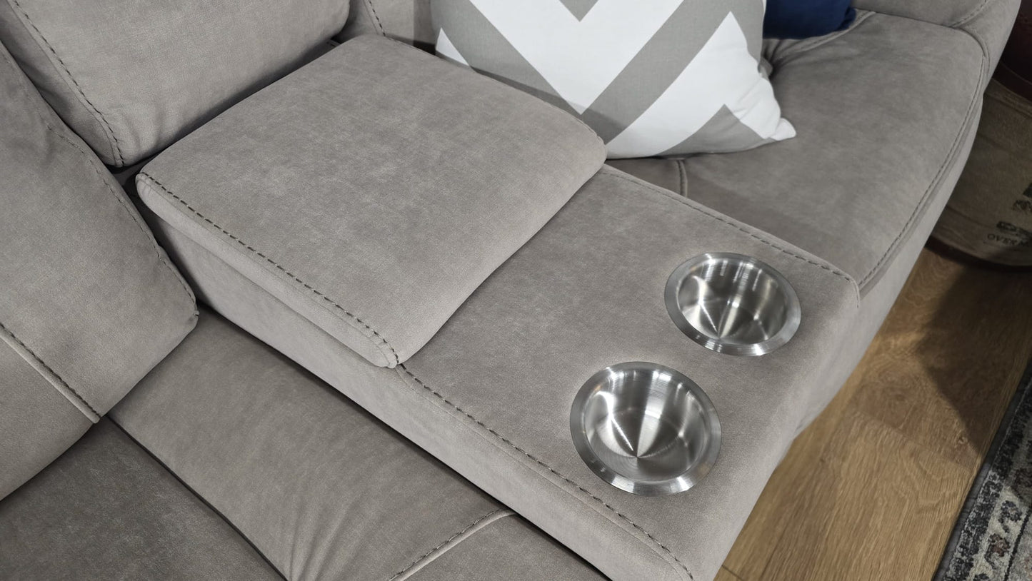 Sheldon Power Recliner Sofas - Beige Fabric