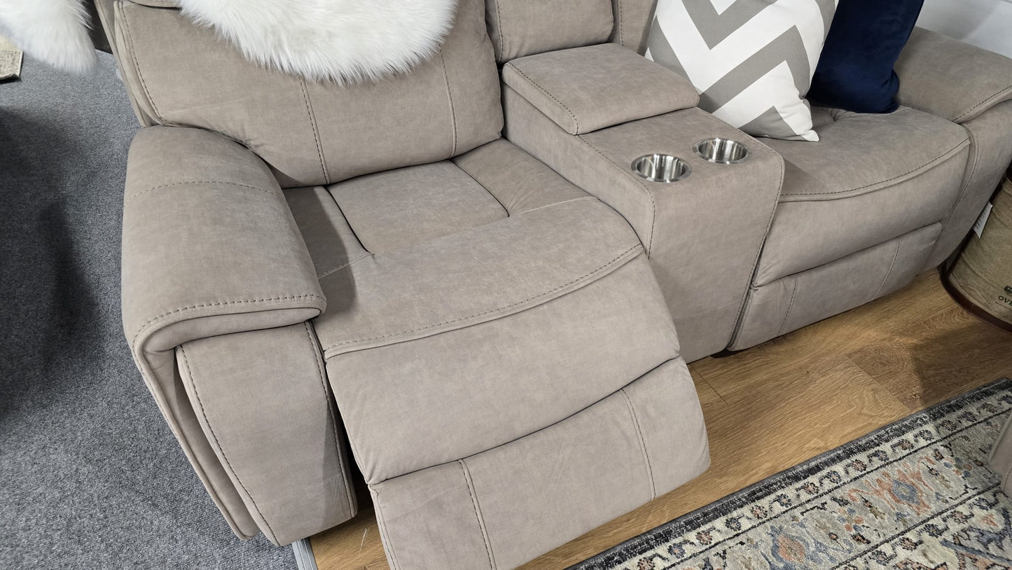 Sheldon Power Recliner Sofas - Beige Fabric