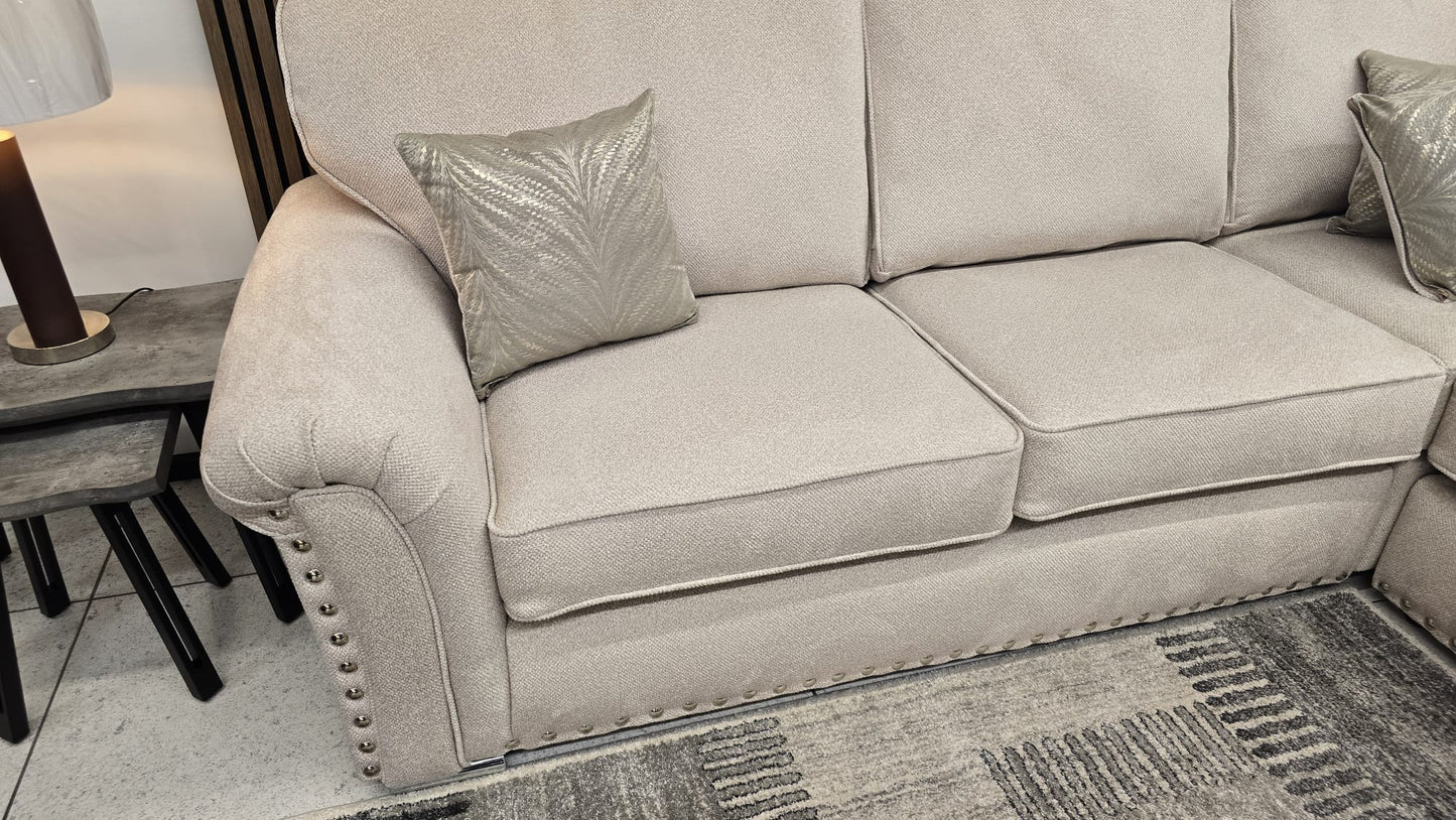 Vermont Fabric 3 Seater Sofa
