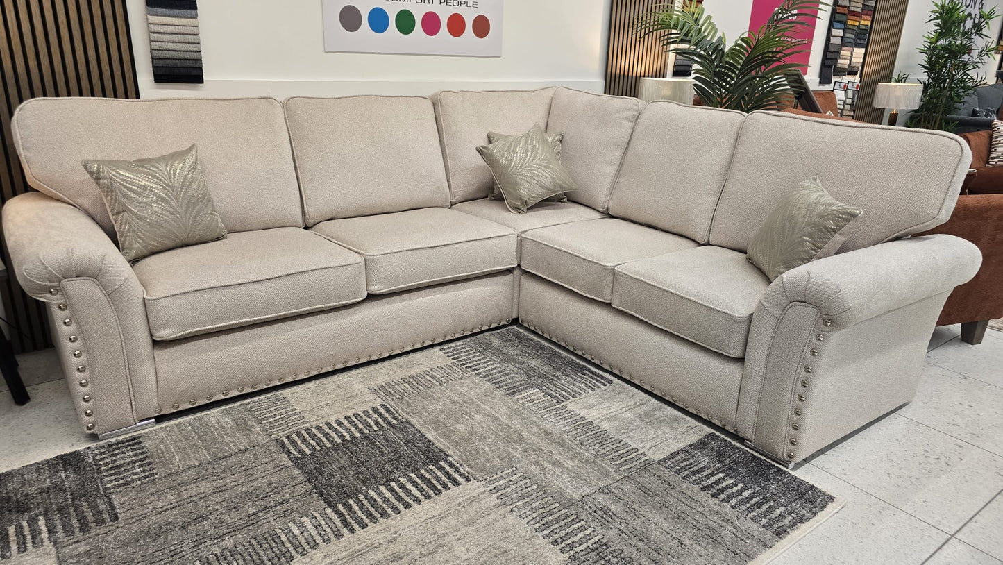 Vermont Fabric 3 Seater Sofa