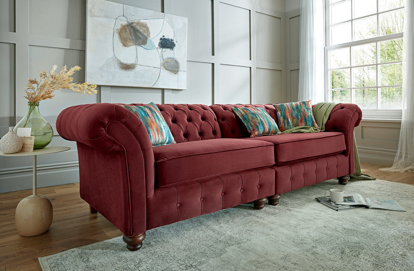 Winchester Fabric 3+2 Sofas